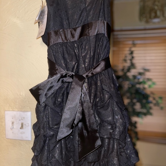 Black sparkly strapless dress - Picture 2 of 4